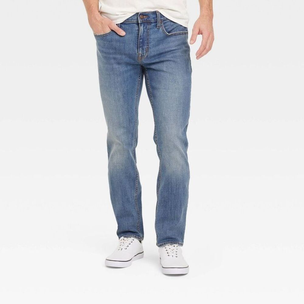 Men's Slim Fit Jeans - Goodfellow & Co Medium Wash 40x30